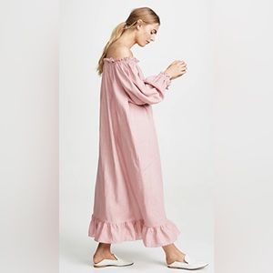 Sleeper Dusty Rose Linen Lounge Dress